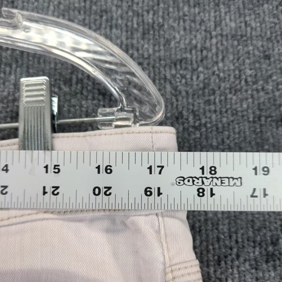 Chico's So Slimming Womens Pants Jeans Size 1.5 Beige Light Gray Ankle Zip - Picture 6 of 12